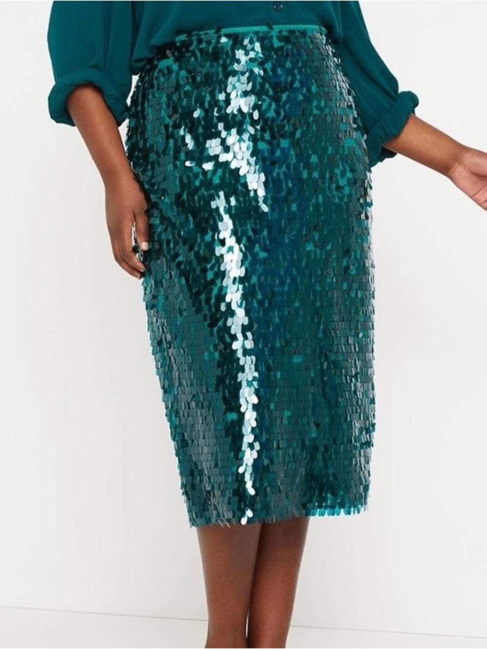 Eloquii 22 Sequin Holiday Midi Pencil Skirt NWT